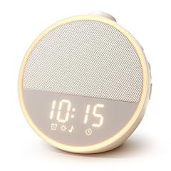 Sound Machine Alarm Clock White Noise Sound Machine for Sleep, Night Light, 30 Soothing Sounds, 10