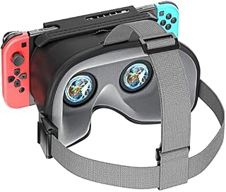 Switch VR Headset Compatible with Nintendo Switch & OLED, Upgraded with Adjustable HD Lenses, Virtual Reality Glasses for Original Nintendo Switch & Switch OLED Model, Switch VR Kit, Switch 3D Goggles