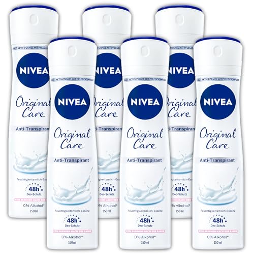 TOPDeal 6 er Pack NIVEA Deospray Original Care Deodorant 6 x 150 ml