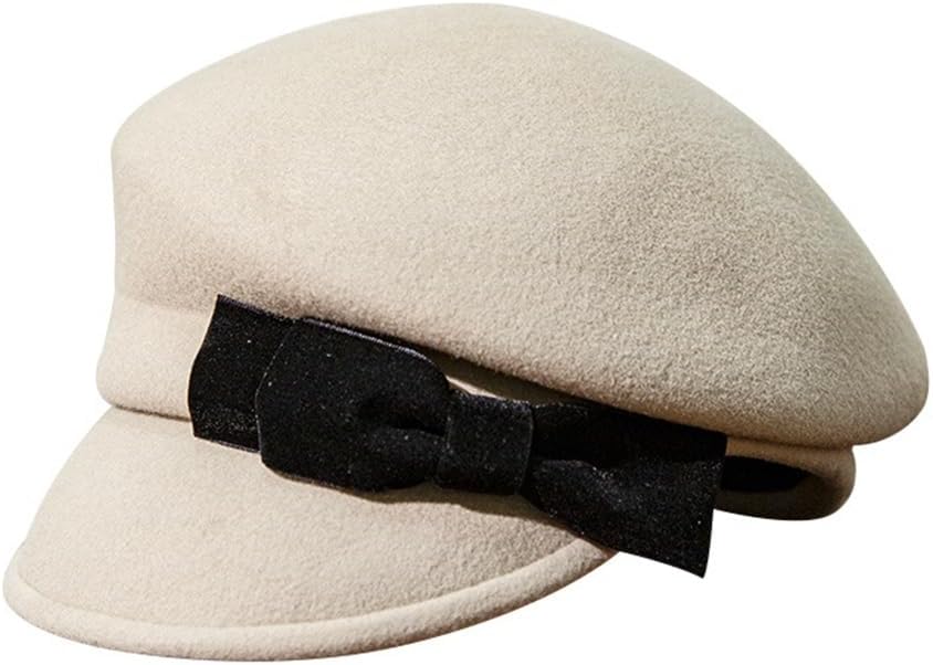 Wool Felt Hat Lady British Retro Temperament Beret Painter Cap Women