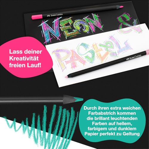 Image of Faber-Castell Black Edition Colored Pencils| Great Back to School Art Supplies | Classic (12 Count)