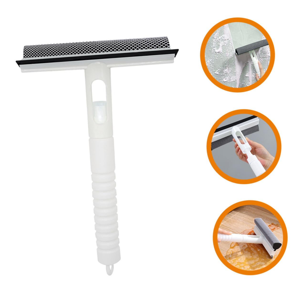 3 Piezas Limpiacristales Multifuncional con Spray de Agua para Ventanas y Espejos Herramienta de Limpieza de Vidrio para Baños y Cocinas
