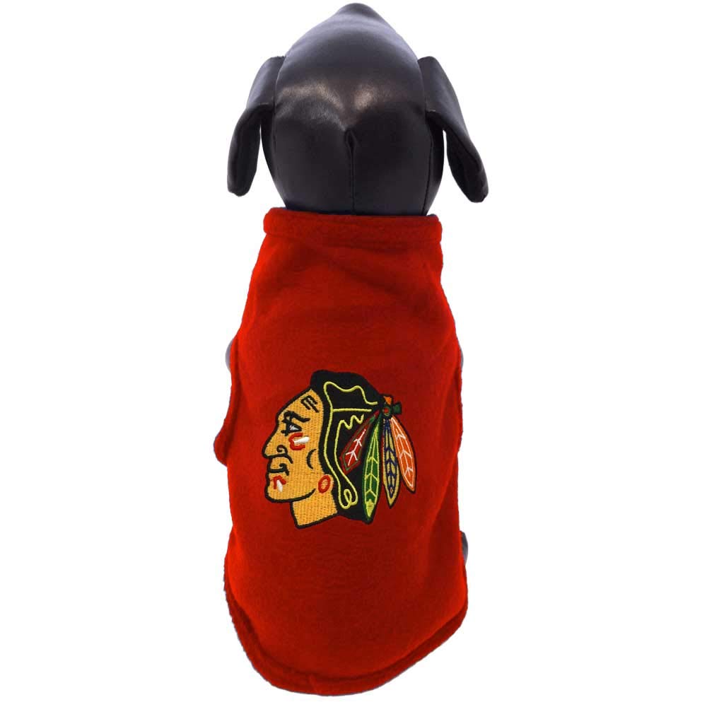 All Star Dogs Chicago Blackhawks Sleeveless Fleece Pet Vest, XX-Large