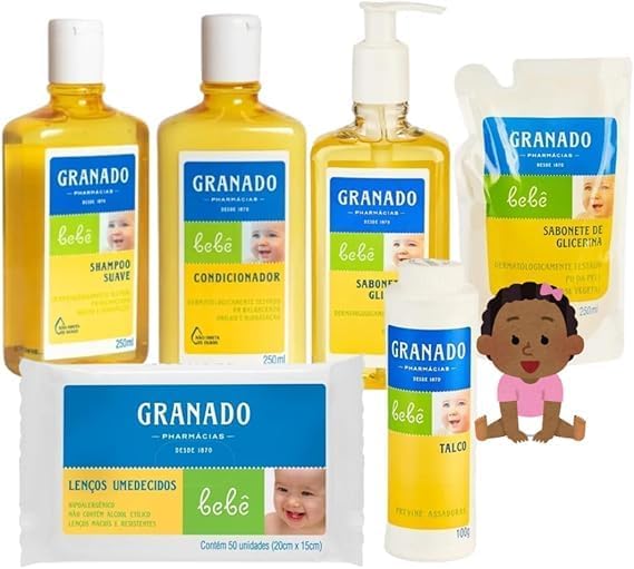 Kit Granado Banho Bebê Completo Linha Tradicional com 6und Shampo...