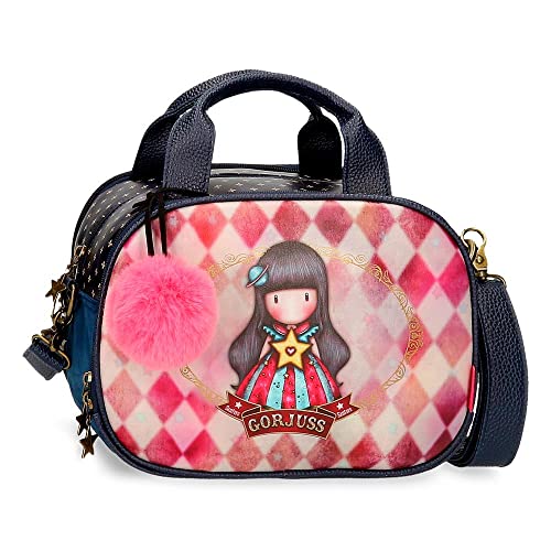 Gorjuss Moon buttons Neceser Adaptable con Bandolera Multicolor 28x21x19 cms Piel sintética