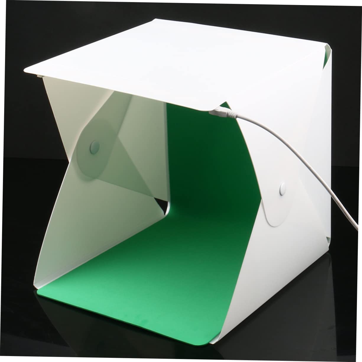FELTECHELECTR 20cm Mini Led Light Box Photography Box Portable Photo Tent 4 Backgrounds for Jewelry Accessories