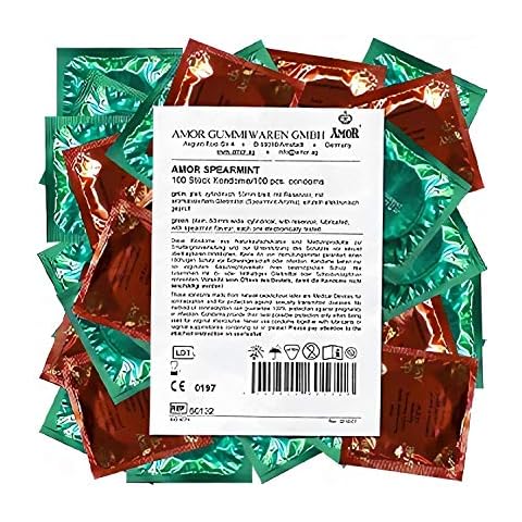 Amor Verde: 100 preservativos alemanes de menta verde Cover