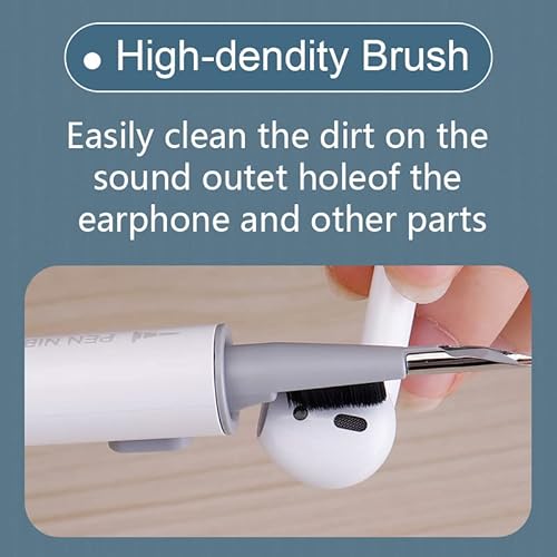 Cleaner Kit For Airpods, Ahero 5 In 1 Keyboard Cleaning Brush,Earphone Cleaning Pen,Earbuds Cleaner For Cleanging Headphones And Charging Case(White) #TOP2