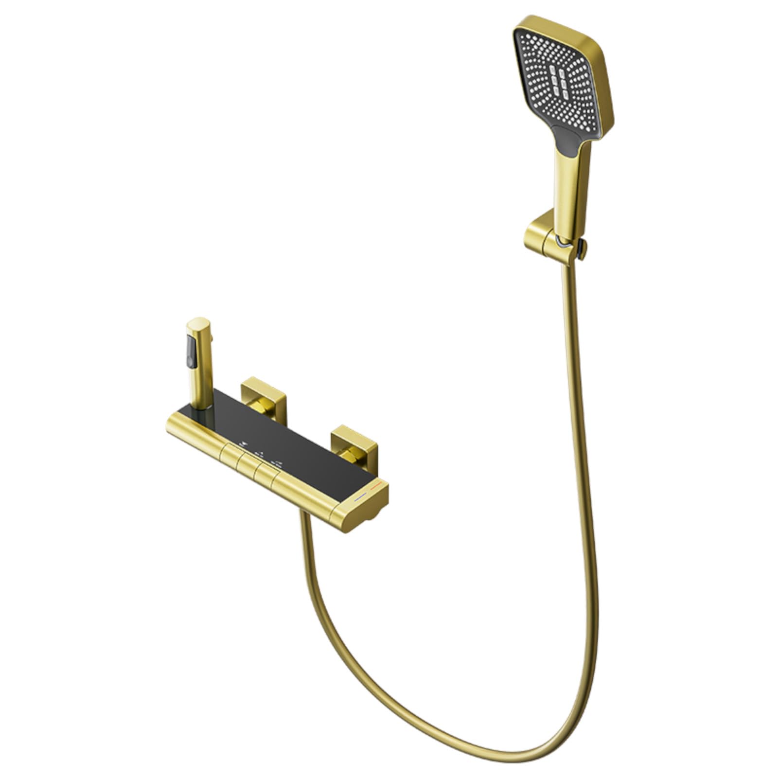 Robinet de baignoire thermostatique gris anthracite pour stopper les brûlures