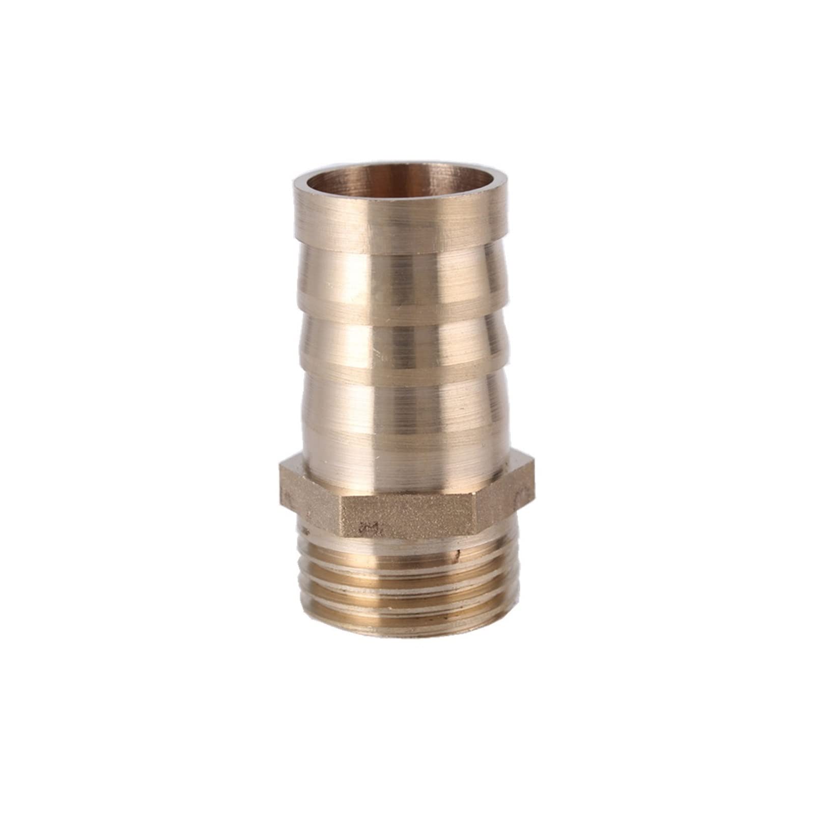 Adaptateur de tuyau d'arrosage en laiton, raccord cannelé de 6 mm à 25 mm, 8 mm, 10 mm, 1/8", 1/4", 3/8", 1/2", 3/4", 1", connecteur mâle BSP, adaptateur coupleur en cuivre (taille : cannelé de 8 mm