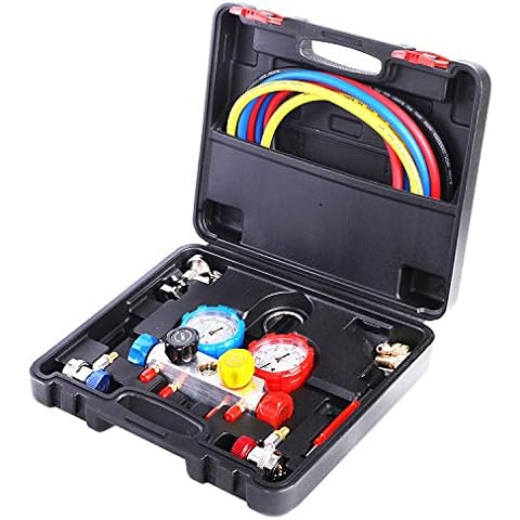 JIFETOR 4 Way AC Manifold Gauge Set Cover