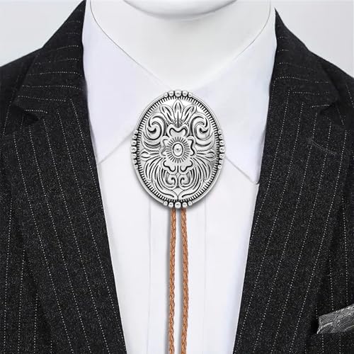 Image of Jeilwiy Bolo Tie for Men, Western Bolero Tie Cowboy Ties Native American Cowgirl Bolo Tie Accessories for Men Women