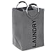 Fragrantt Double Laundry Hamper - Large Clothes Hamper with Round Handles for Convenient Carrying - Foldable Design Perfect for Dorms and Travel - Durable and Easy to Clean - Heavy-Duty Polyester