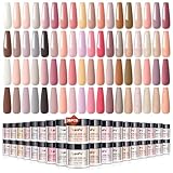 LanFo 36 Colors Acrylic Nail Powder Set Pink Brown Glitter Acrylic Powder Quick Drying Nail Acrylic Powder Professional Acrylic Nail Art Kit for French Nail Extension