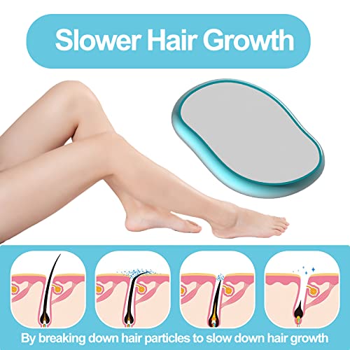 EPSPIC-Crystal-Hair-Eraser-Magic-Crystal-Hair-Remover-Painless-Exfoliation-for-Women-and-Men-Reusable-Washable-Quick-and-Easy-Painless-Hair-Removal-Exfoliation-Tool-for-Legs-Back-Arms-Blue