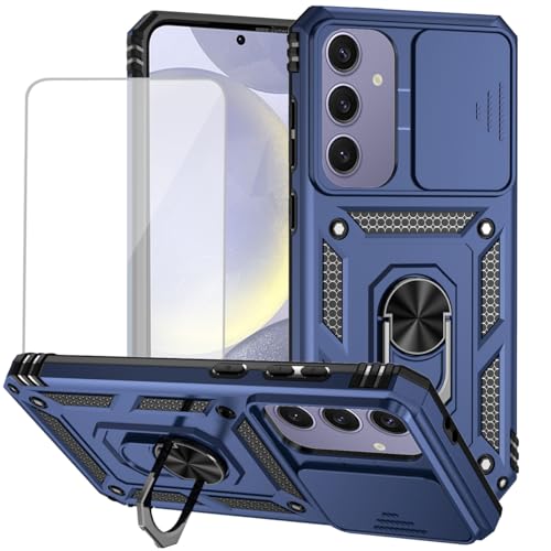 Coque Samsung S24 FE anti-choc et anti-rayure écran appareil photo bleu
