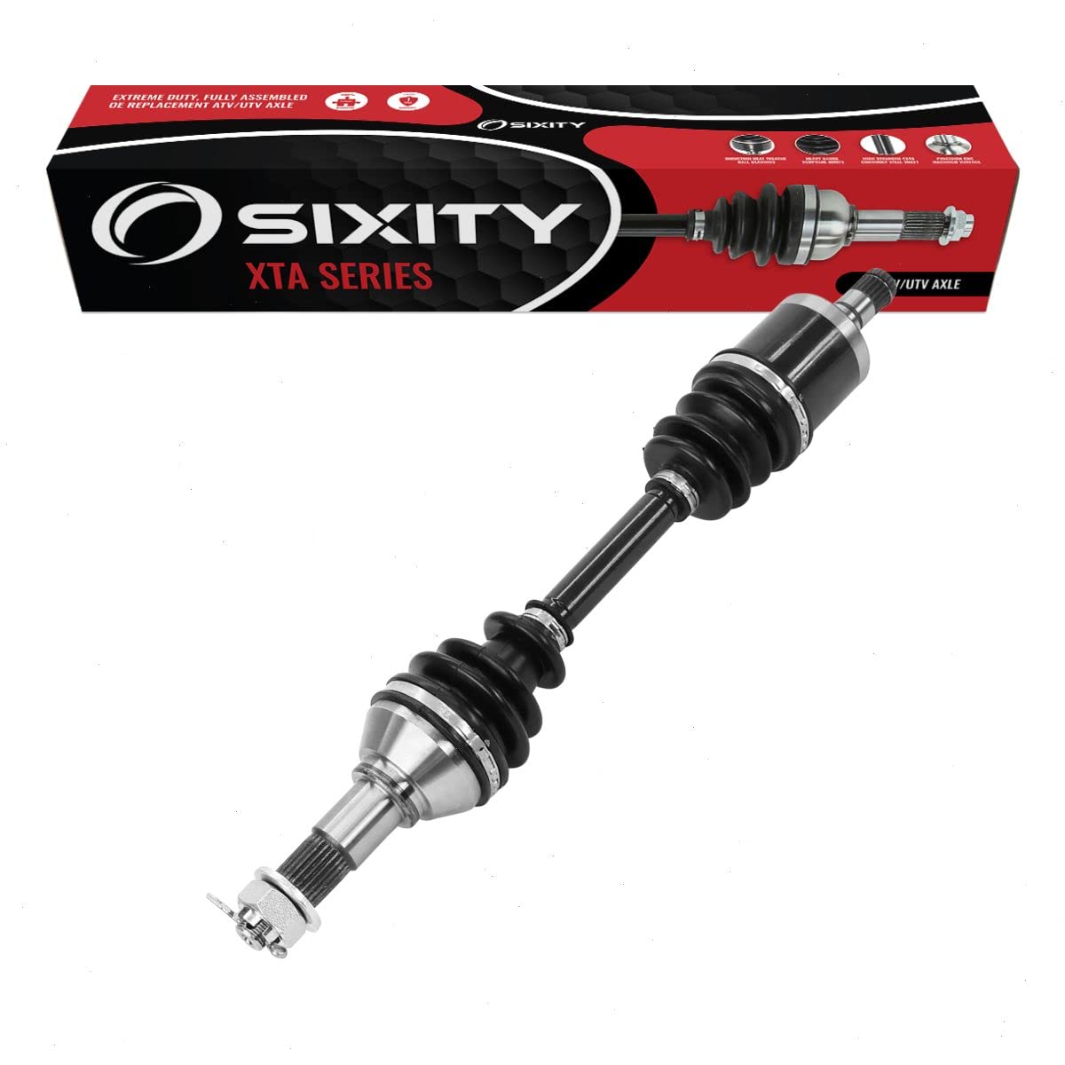 Sixity XTA Front Left Axle compatible with Can-Am Outlander 1000 6x6 XT DPS EFI XT-P Mossy Oak Hunting Edition X xc 500 570 mr 650 North 800R 850 L Max LTD Limited 2011-2020