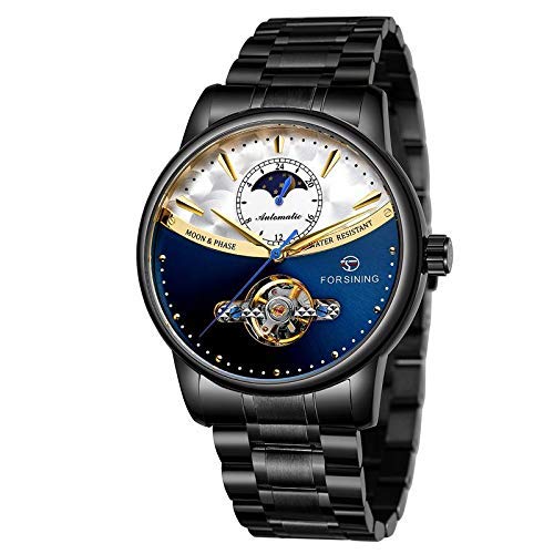 Forsining Automatic Self Wind Silver Dial Stainless Steel Mechanical Male Wrist Watch (B08152TJ9J) Amazon Price History, Amazon Price Tracker