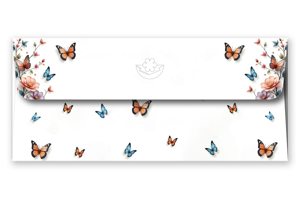 Mehta Envelope Mfg Co. Shagun Lifafa/Money Gift Envelope Digital Print in Pearl Finish 200 GSM Thick Paper Size : 18.41 x 8.25 cm (7.25 x 3.25 Inches) Pack of 10 SKU ME-01050 1