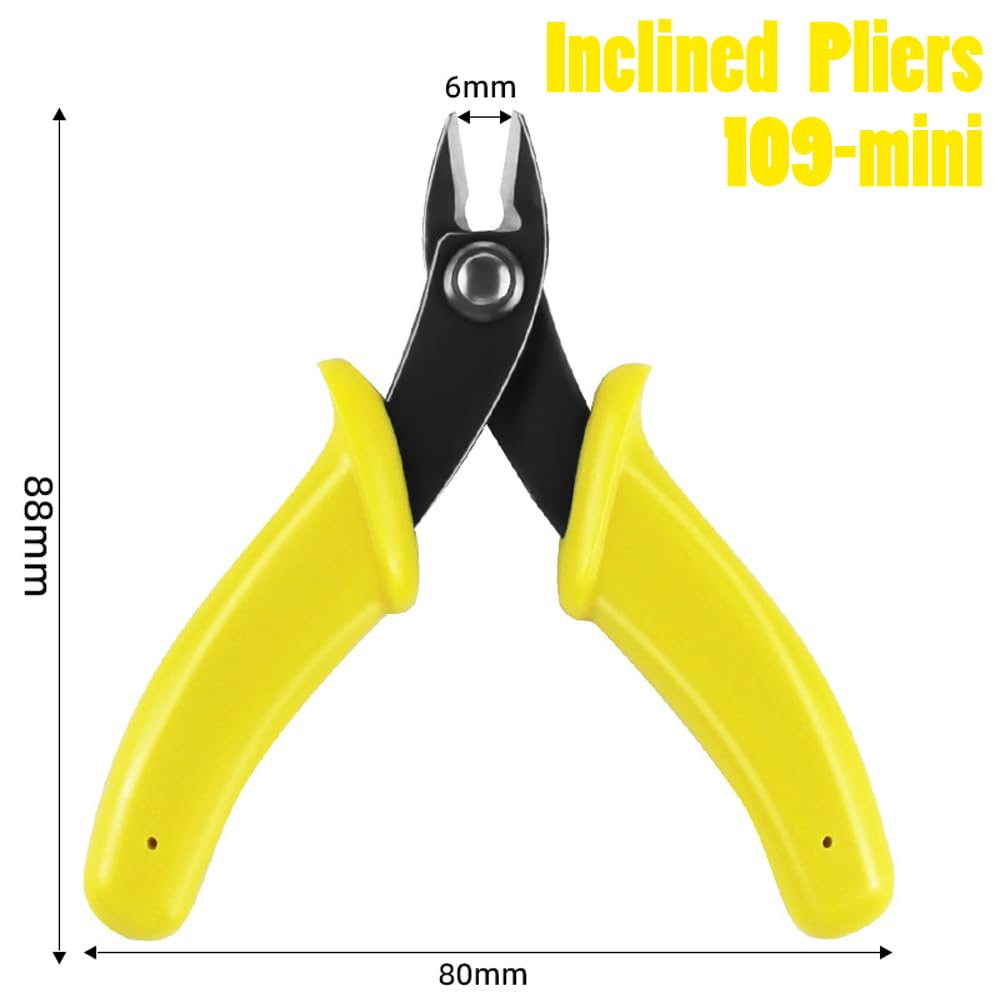 Tools Set for 3D Metal Puzzle Kits,3Pcs Mini Size Assist Tools Professional Clipper and Needle Nose Pliers & Straight-Head Tweezer for Cutting & Bending DIY Building Metal Jigsaw Model Assembling