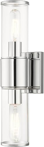 Livex Lighting 17142-05 Quincy Wall Sconce, Polished Chrome