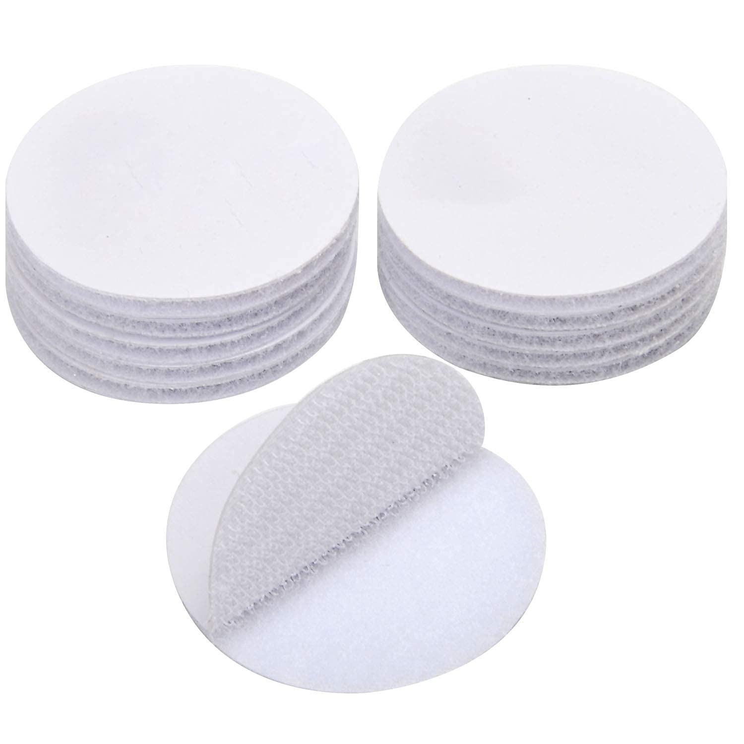 M Fabrics Self Adhesive Nylon Hook and Loop Dots (Strong Back Fasteners Sticky Fasten Tape Sticker Fastener) (1.5 cm Diameter) - Pack of (36 Pairs, Black)-picture-32