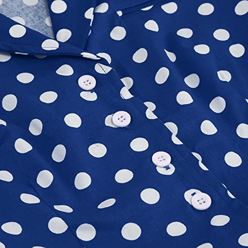 Image of 1950s Dresses for Women Vintage Rockabilly Retro Short Sleeve Tie Midi Dress Cocktail Party Evening Prom Gown
