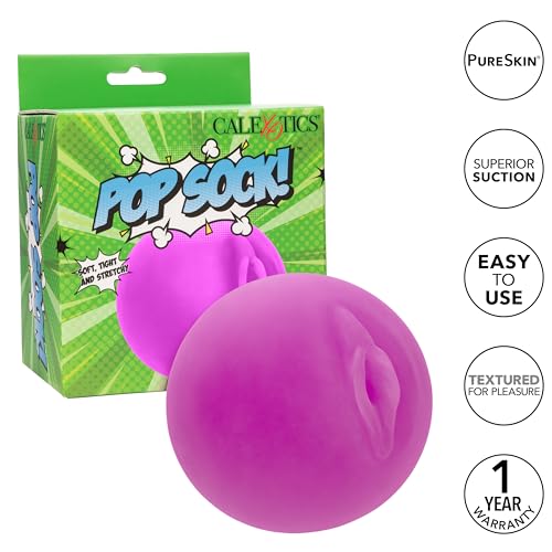 Image of CalExotics Pop Sock! Pussy Male Masturbator for Men with Ultra Life-Like Pure Skin and Closed End Superior Suction - SE-0936-80-3