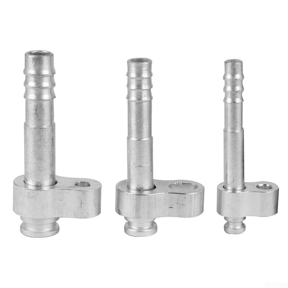 Ensemble de connecteurs pour évaporateur de radiateur de climatisation de voiture, raccords en aluminium compatibles avec les systèmes R134a, design anti-fuite, installation facile (tuyau droit)