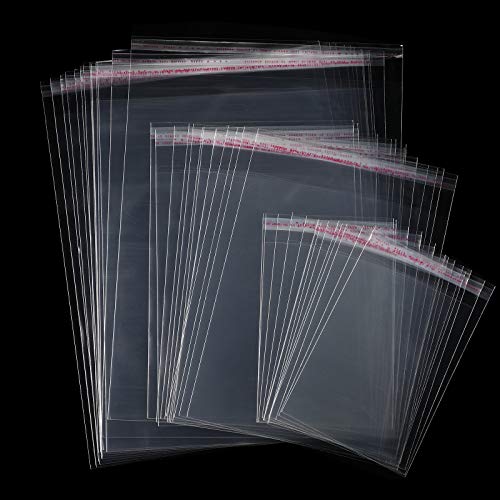3 Mil Thick Crystal Clear Sleeves No Acid Storage Bags Transparent Sealing Bag For Art Photo Prints Framing Mats Mattes, 5 X 7 Inch, 8 X 10 Inch, 11 X 14 Inch (60 Pieces) #TOP3