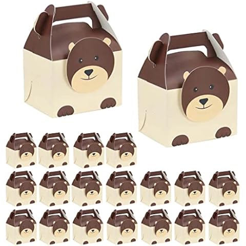 SATYAM KRAFT 20 Pcs Bear Printed Gift Boxes Cover