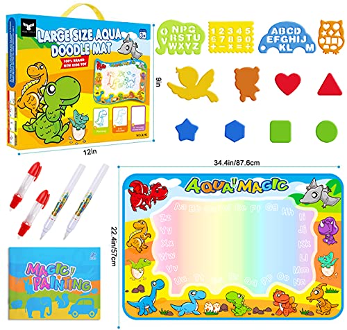 Free To Fly FREE-1 Kids Toys Water Doodle Mat: Dinosaur Painting Coloring Pad thumb #5