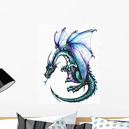 Wallmonkeys Dragon Wall Decal Peel and Stick Graphic WM117867 (24 in H x 18 in W)