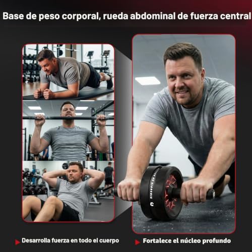 Rodillo para entrenamiento de abdominales de alta estabilidad con rodamiento suave 6