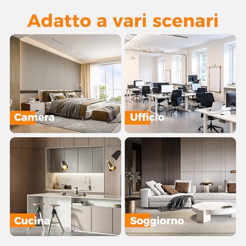 Tessan Ciabatta Multipresa Con Usb, 7 In 1 Ciabatta Elettrica Multipresa Con 4 Prese Schuko E 4 Usb, 4000W Prolunga Elettrica 2 Metri Con 1 Interruttore, Presa Multipla Salvaspazio Nera - 7