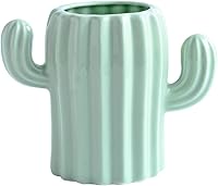 Vista 1 de Soporte de cerámica para lápices de cactus, lindo vaso para escritorio para niños, decoración de oficina, accesorios de escritorio, bote, soporte