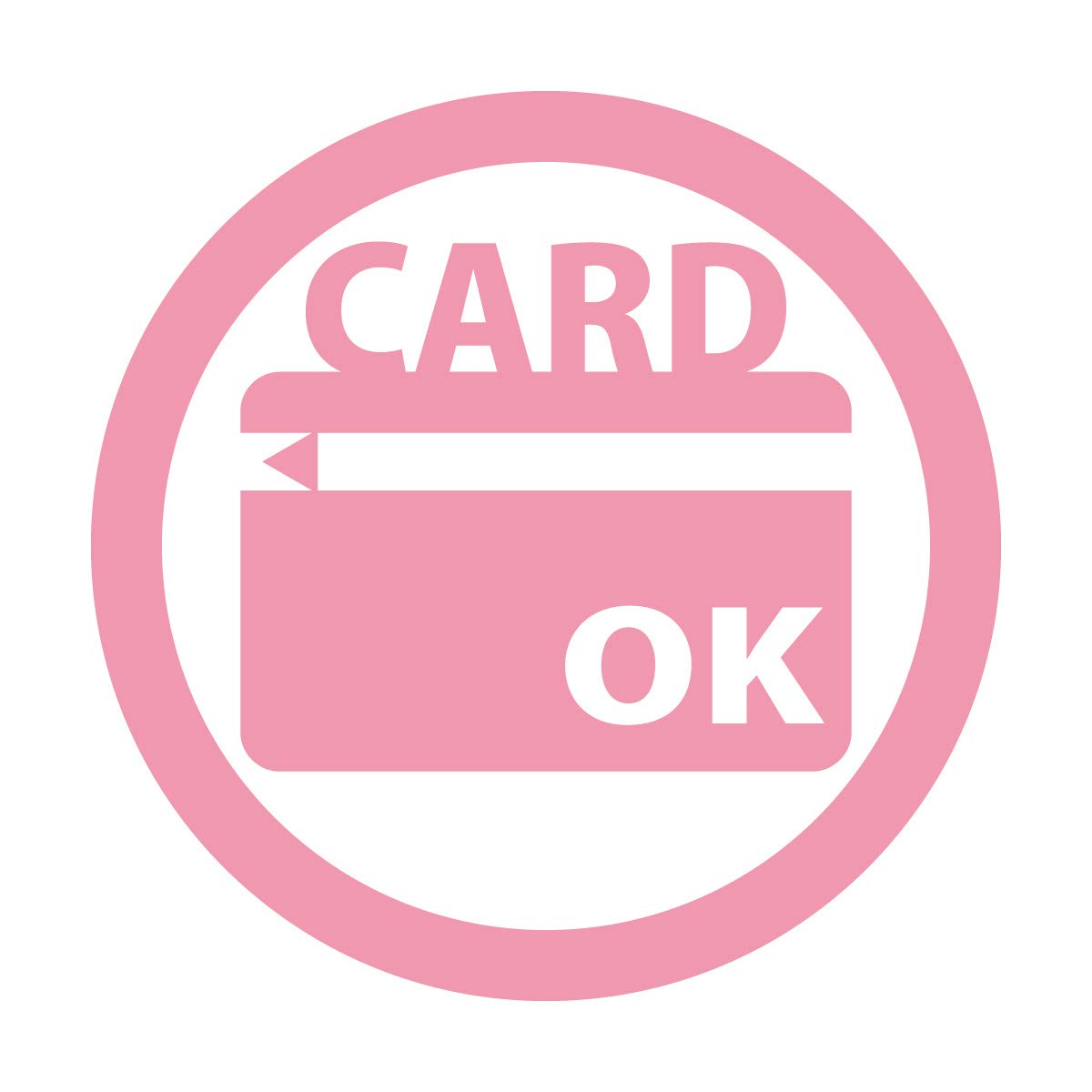 Amazon.co.jp: クレジットカード 使用 OK・許可 ステッカー シール