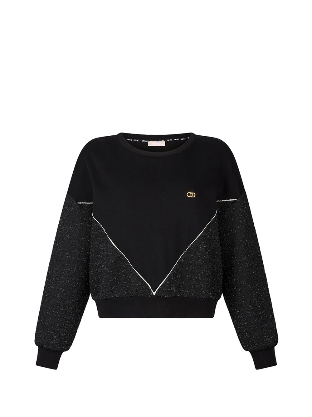 Liu Jo Felpa Donna Nero ECS Felpa Chiusa - M