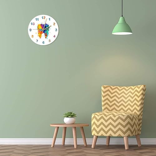 Miniatura 7 de The Geeky Days Acuarela Pintura Dental Impresión Reloj de Pared Clínica Dental Médica Arte de Pared No Ticking Reloj de Pared Dental Ortodoncista