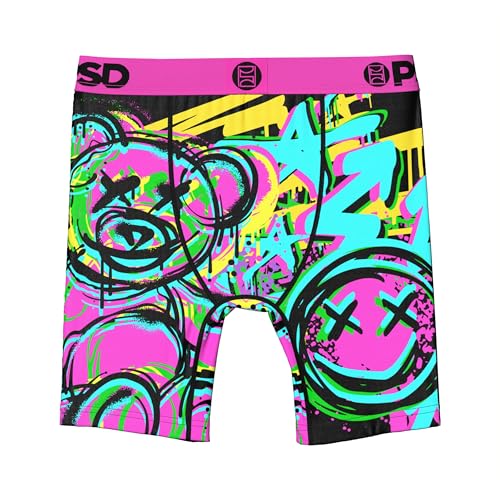 Image of PSD Underwear Youth Boy's Bear Drip Boxer Brief, Multi, M