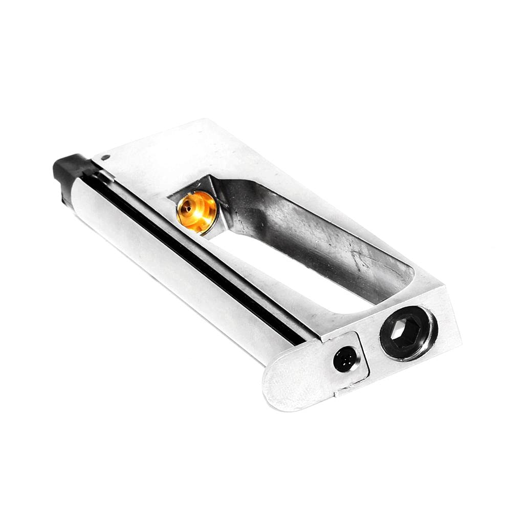 Airsoft Parties Armorer Works AW 16rd Co2 Magazine Chargeur de Co2 pour EMG SAI Red/AW NE Series/WE Single Stack 1911 GBB Pistolet Silver Argent