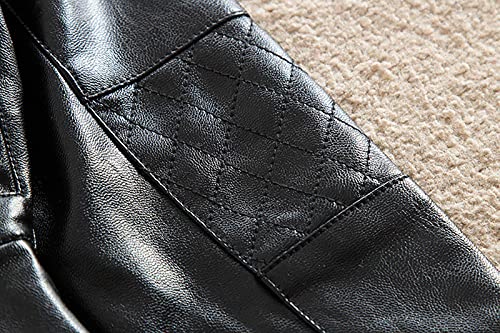 Little Girls Faux Leather Jackets Coat Spring Fashion PU Leather Motorcycle Jacket Toddler Outerwear Slim Coat3