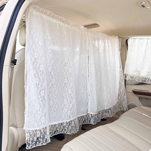 QZCP Curtains Lace Double Layer Interior partition Curtain Sun Protection in Summer Privacy Protection Anti-Peeping Private Space for Couples (Lace double-1pcs Divider Curta)