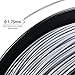 TIANSE Silver Metal 3D Printer Filament PLA 1.75mm 1kg Spool Filament for 3D Printing, Dimensional Accuracy +/- 0.03 mm, Shiny Grey
