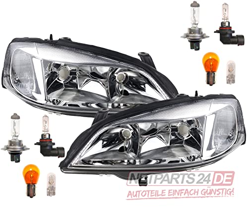 Johns Faros halógenos aptos para Opel Astra G Set con bombilla Li. Re. 98-04