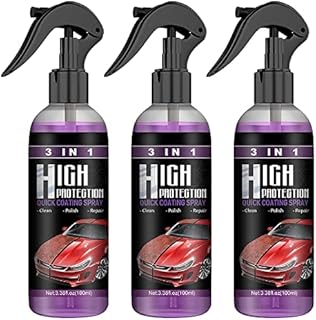 DCXFGA Vrsgs 3 in 1 High Protection Car Spray, Vrsgs Car Wax, Vrsgs Car Polish, Vrsgs Car Spray, Zoxdo 3 in 1 Ceramic Car Coating Spray, Car Nano Ceramic Crystal Coating Spray Agent (3 Pcs 100 Ml)
