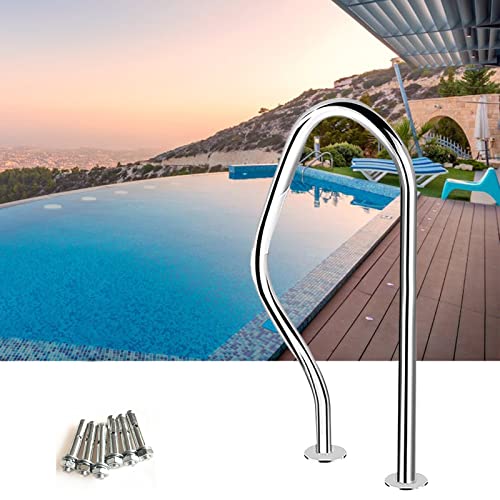 Barandilla de Acero Inoxidable para Piscina 80x22.5x47 cm miniatura 1