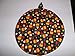 Quilted Halloween Pot Holders Candy Corn Heat Resistant Handmade Double Insulated Hot Pads Trivets 9 Inches Round
