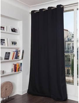 moondream HM6902047 Noise insulation/Blackout/Thermal Curtain 145 x 260 cm Cotton, Cotton, black,40cm x 27cm x 13cm