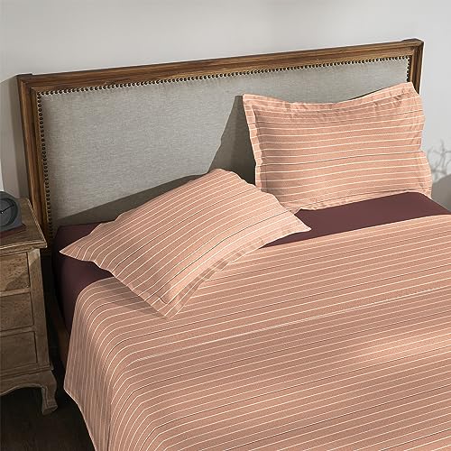 Image of myTrident Shades of Comfort King Bedsheet Sets,180 TC, 100% Cotton bedsheet for Double Bed, Livia